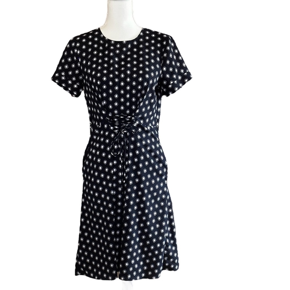 Banana Republic Navy and White Dress